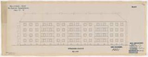 Wohnhausbebauung Seegefelder Straße für Harre, Berlin-Spandau: Haus 10-13, Straßenansicht 1:100