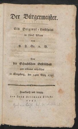 Der Bürgermeister
