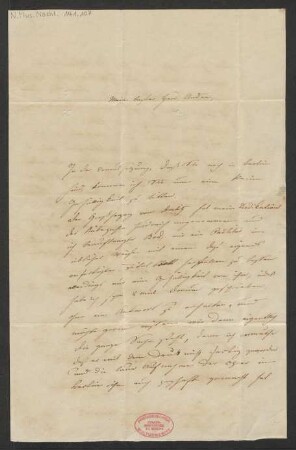 Brief an Jean Baptiste André : 17.03.1854