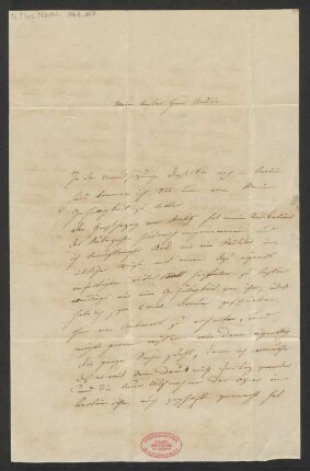 Brief an Jean Baptiste André : 17.03.1854