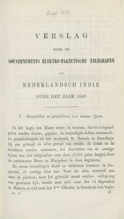 Verslag ... over het jaar 1858