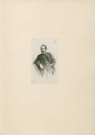 Tafel: Bildniss Hugo Harrer