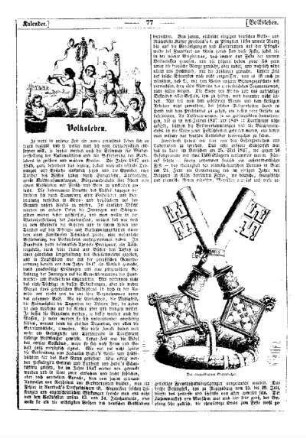 [Rückblick auf die Kulturgeschichte von Deutschland in den Jahren 1847 und 1848] : Volksleben ; Geschichtskalender