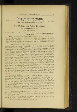 Zur Biologie der Rubus-Bewohner.