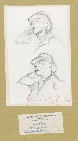 Studienblatt Schlafender
