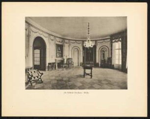 Schloss Storkau, Sachsen-Anhalt: Halle im Erdgeschoss (Gartensaal) (aus: Alfred Breslauer, Ausgeführte Bauten 1897-1927)