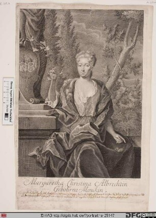 Bildnis Margaretha Christina Albrecht, geb. Mencke
