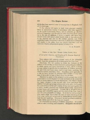 II. Views of the Rev. Henry Luke Paget.