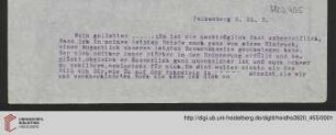 Brief(Abschrift)