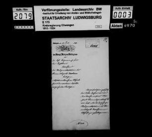 Medizinalvisitation im Oberamtsbezirk Neresheim 1899 und 1911