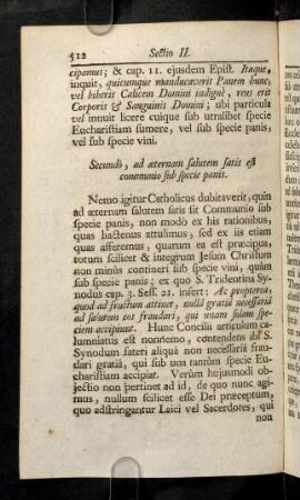 512-522, Secundo, ad aeternam salutem satis est communio sub ...