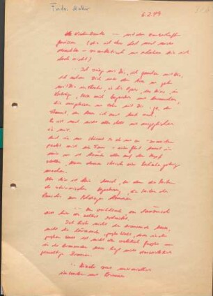 [W222]: Fridos Mutter : [tagebuchähnliche Notizen vom 06.02.1949 - 10.04.1953]