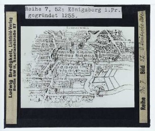 unbekannt, Vogelschauplan von Königsberg (Druck)