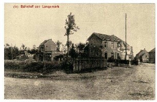 Nummerierte Kriegs-Erinnerungs-Karte: Nr. 78: Bahnhof von Langemark