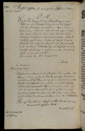 Pausierung der Herausgabe eines vom Professor Gesner gemachten deutschen Auszugs aus den Universitätsstatuten.