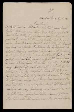 Nr. 4: Brief von Luigi Bianchi an Adolf Hurwitz, München, 7.4.1880
