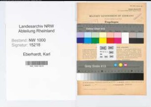 Entnazifizierung Karl Eberhardt, geb. 18.04.1901 (Wirtschaftspruefer)