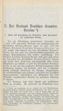 C. Der Verband Deutscher Beamten-Vereine