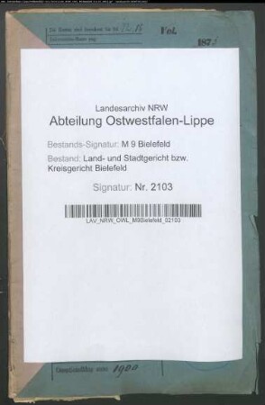 Mündel: Mergelkuhl, Anna Friederike Henriette; Mündel: Mergelkuhl, Johanne Mathilde Henriette; Mündel: Mergelkuhl, August Diedrich: