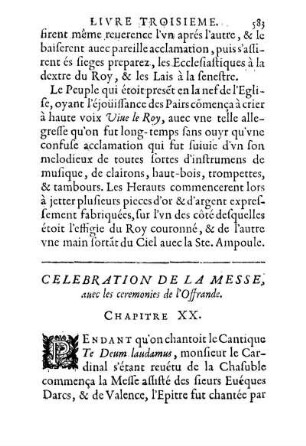 Celebration De La Messe, auec les ceremonies de l'Offrande. Chapitre XX.