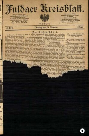 Ausgabe vom Dienstag, den 28. November 1893.
