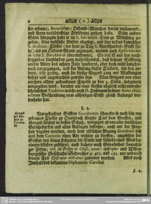 §. 3. Ubergab des Closters an Carolum M.