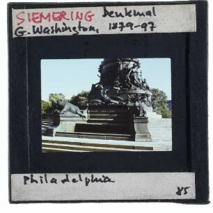 Philadelphia, Eakins Oval, Siemering, George-Washington-Denkmal