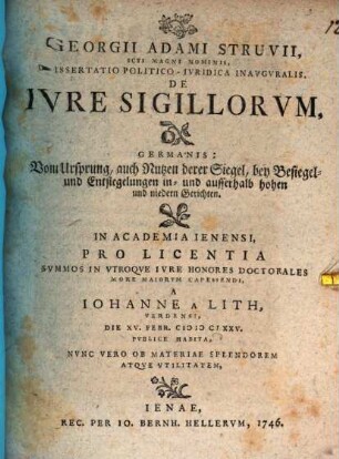 Diss. iur. inaug. de iure sigillorum