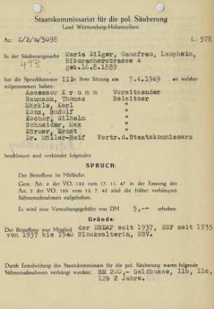Dilger, Maria