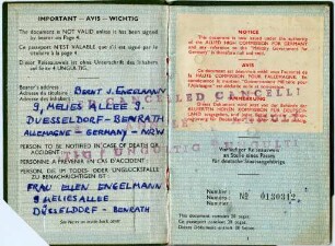 Bundesrepublik Deutschland Reisepass