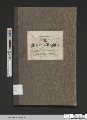 Heiratsregister Güldendorf 1900