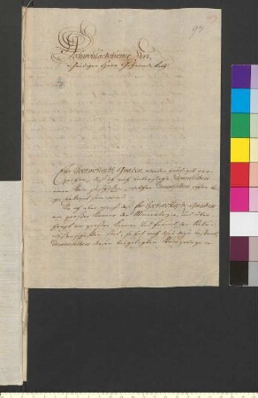 Brief von Sartorius, Georg Christian an Goethe, Johann Wolfgang von