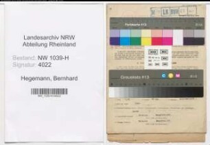 Entnazifizierung Bernhard Hegemann , geb. 01.08.1891 (Lehrer)