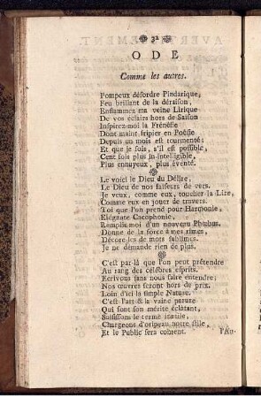 Ode Comme les autres.