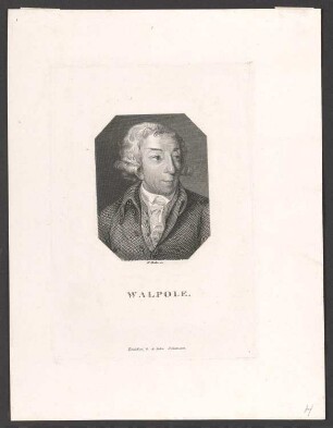 Porträt Horace Walpole (1717-1797)
