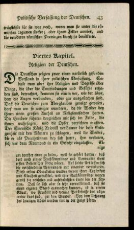 Viertes Kapitel. Religion der Deutschen