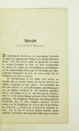 Vorrede zur dritten Auflage