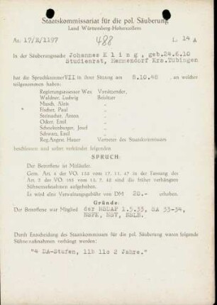 Kling, Johannes