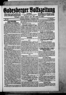 Godesberger Volkszeitung. 1913-1933