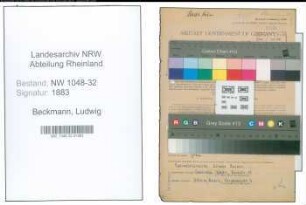 Entnazifizierung Ludwig Beckmann , geb. 21.08.1888 (Beamter)