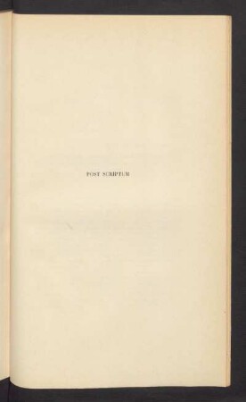 Post-Scriptum