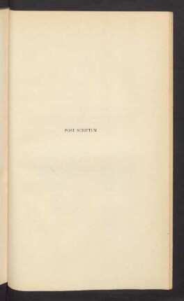 Post-Scriptum