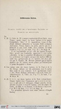 Différentes Suites (No. 1 - 71)