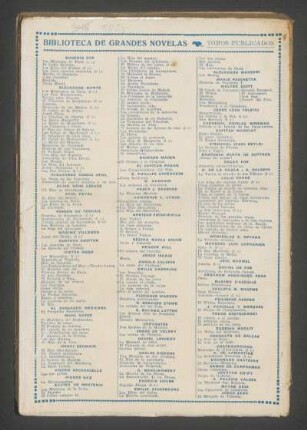 "Biblioteca de Grandes Novelas": tomos publicados