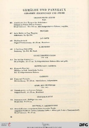Gemälde und Panneaux (Nr. 406-483)