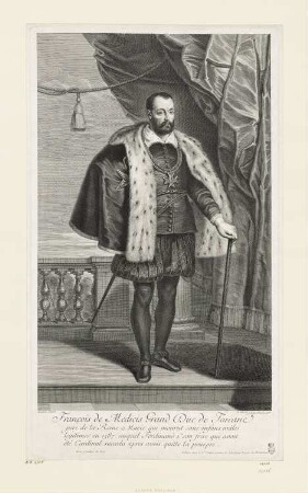 François de Medicis Grand Duc de Toscane, Blatt 2 der Folge "La Gallerie du Palais du Luxembourg"