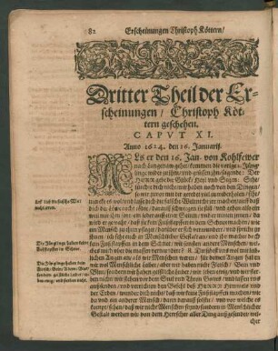 Dritter Theil der Erscheinungen/ Christoph Köttern geschehen.