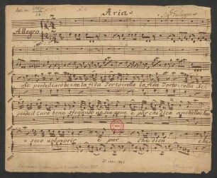 L'Arminio. Auszüge; S, orch
