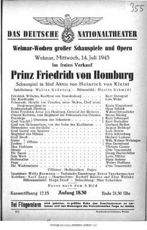 Prinz Friedrich von Homburg