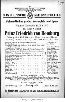 Prinz Friedrich von Homburg